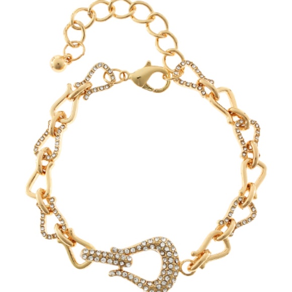 Linked Pave Belt Chain Bracelet - Picture 1 of 1